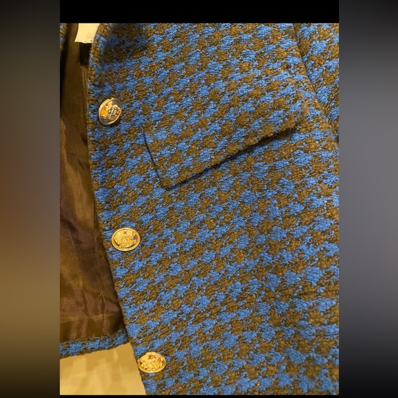 Zara textured houndstooth Blazer - Picture 9 of 11